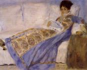 Madame Monet on a Sofa